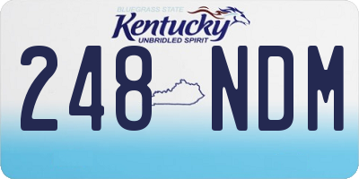 KY license plate 248NDM