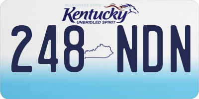 KY license plate 248NDN