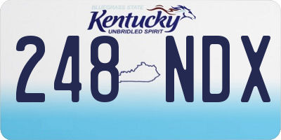 KY license plate 248NDX