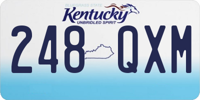 KY license plate 248QXM