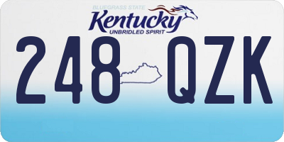 KY license plate 248QZK