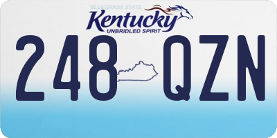 KY license plate 248QZN