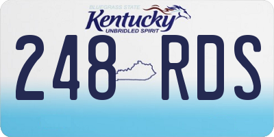 KY license plate 248RDS
