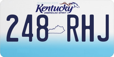 KY license plate 248RHJ