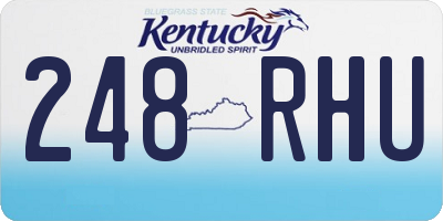 KY license plate 248RHU