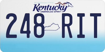 KY license plate 248RIT