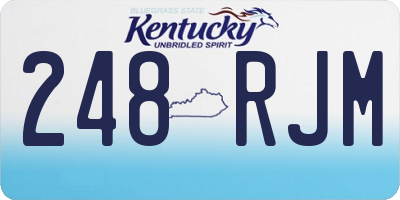 KY license plate 248RJM