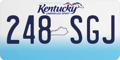 KY license plate 248SGJ