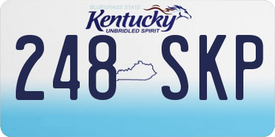 KY license plate 248SKP