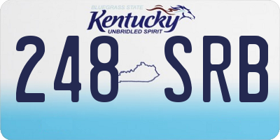KY license plate 248SRB