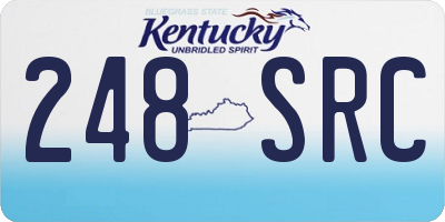 KY license plate 248SRC