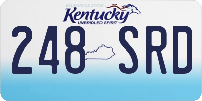 KY license plate 248SRD