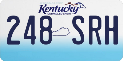 KY license plate 248SRH