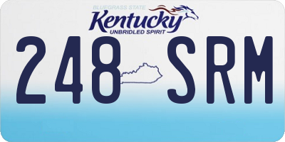 KY license plate 248SRM
