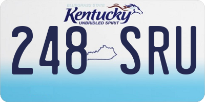 KY license plate 248SRU