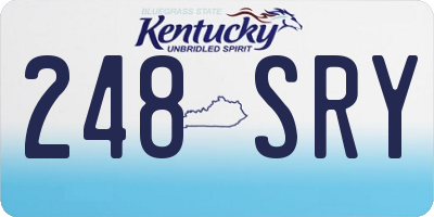 KY license plate 248SRY