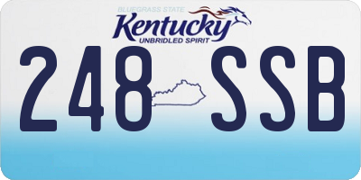 KY license plate 248SSB