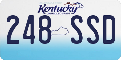 KY license plate 248SSD