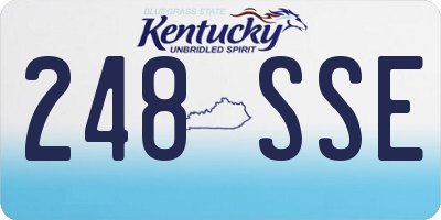 KY license plate 248SSE
