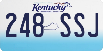 KY license plate 248SSJ