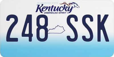 KY license plate 248SSK