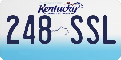 KY license plate 248SSL