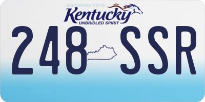 KY license plate 248SSR