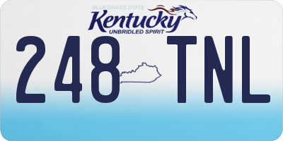 KY license plate 248TNL