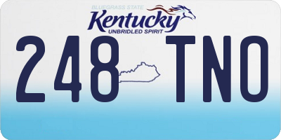 KY license plate 248TNO