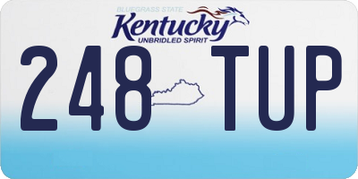 KY license plate 248TUP