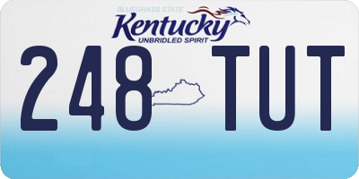 KY license plate 248TUT
