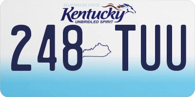 KY license plate 248TUU