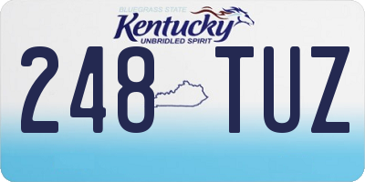 KY license plate 248TUZ