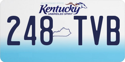 KY license plate 248TVB