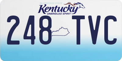 KY license plate 248TVC