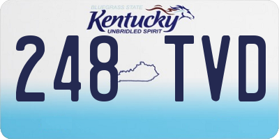 KY license plate 248TVD