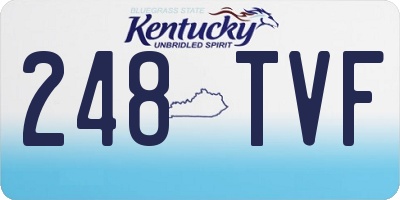 KY license plate 248TVF