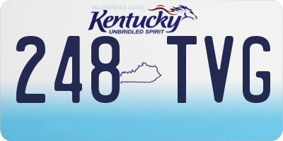 KY license plate 248TVG