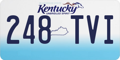 KY license plate 248TVI