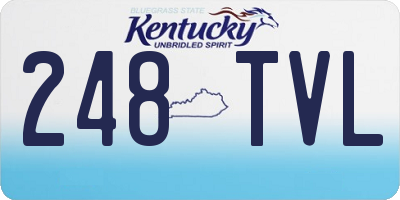 KY license plate 248TVL
