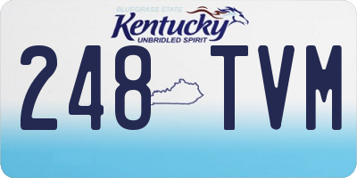 KY license plate 248TVM