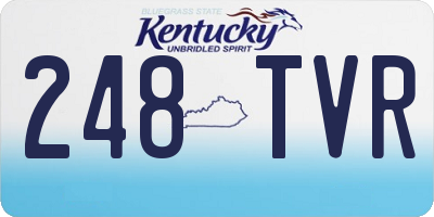 KY license plate 248TVR