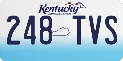 KY license plate 248TVS