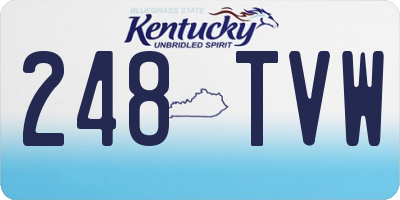 KY license plate 248TVW
