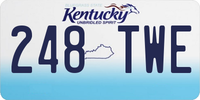 KY license plate 248TWE