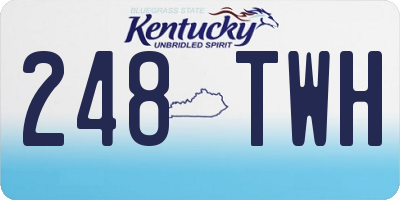KY license plate 248TWH