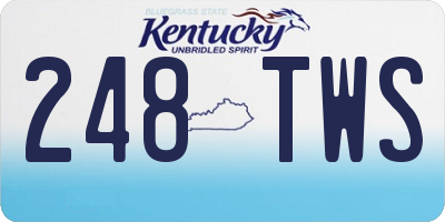KY license plate 248TWS