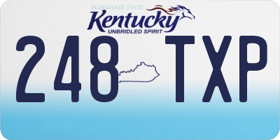 KY license plate 248TXP