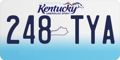 KY license plate 248TYA