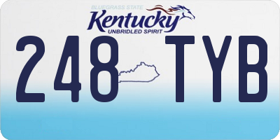 KY license plate 248TYB